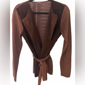 J. McLaughlin Rich Brown cardigan size M